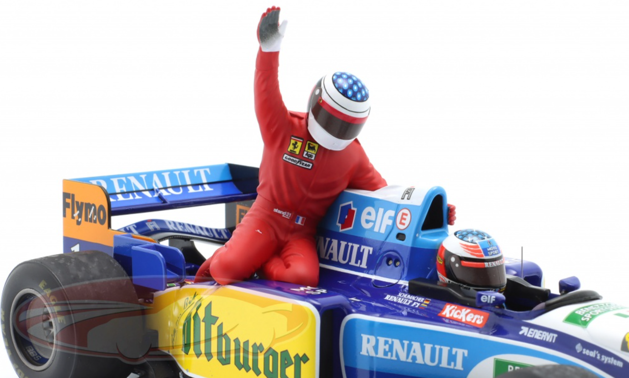 Miniature Minichamps 1/18 - Benetton Renault B195 - Schumacher & Alesi - GP Canada 1995