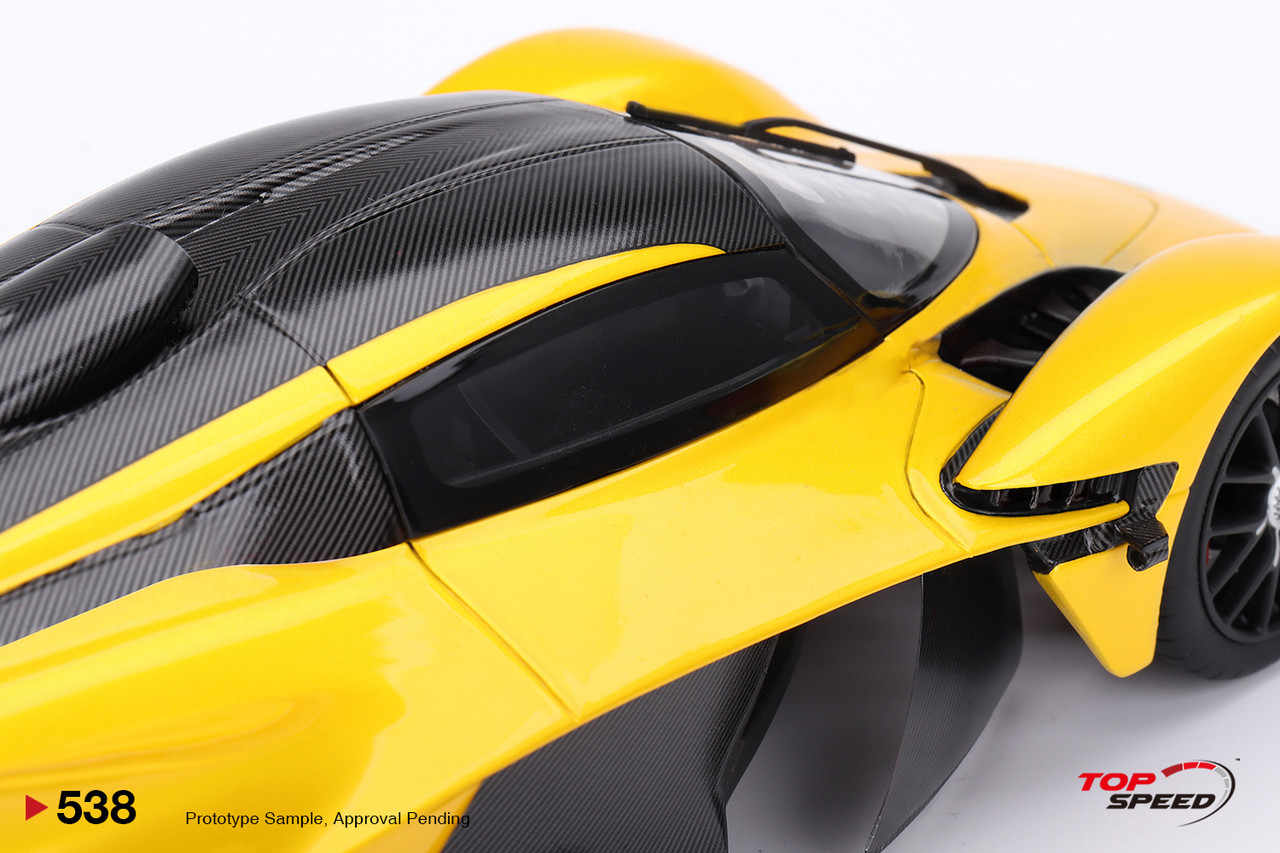1/18 Top Speed Aston Martin Valkyrie (Sunburst Yellow) Car Model
