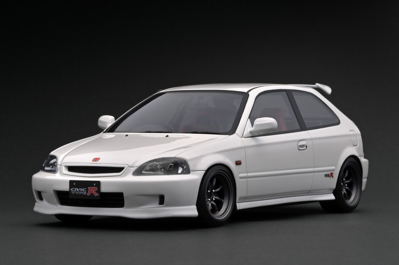 1/18 IG Ignition Model Honda Civic (EK9) Type-R (White) Car Model
