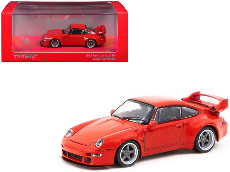 60枚 ⑧ 1/64 Tarmac Works Porsche 911 993 Remastered By Gunther Werks (Red