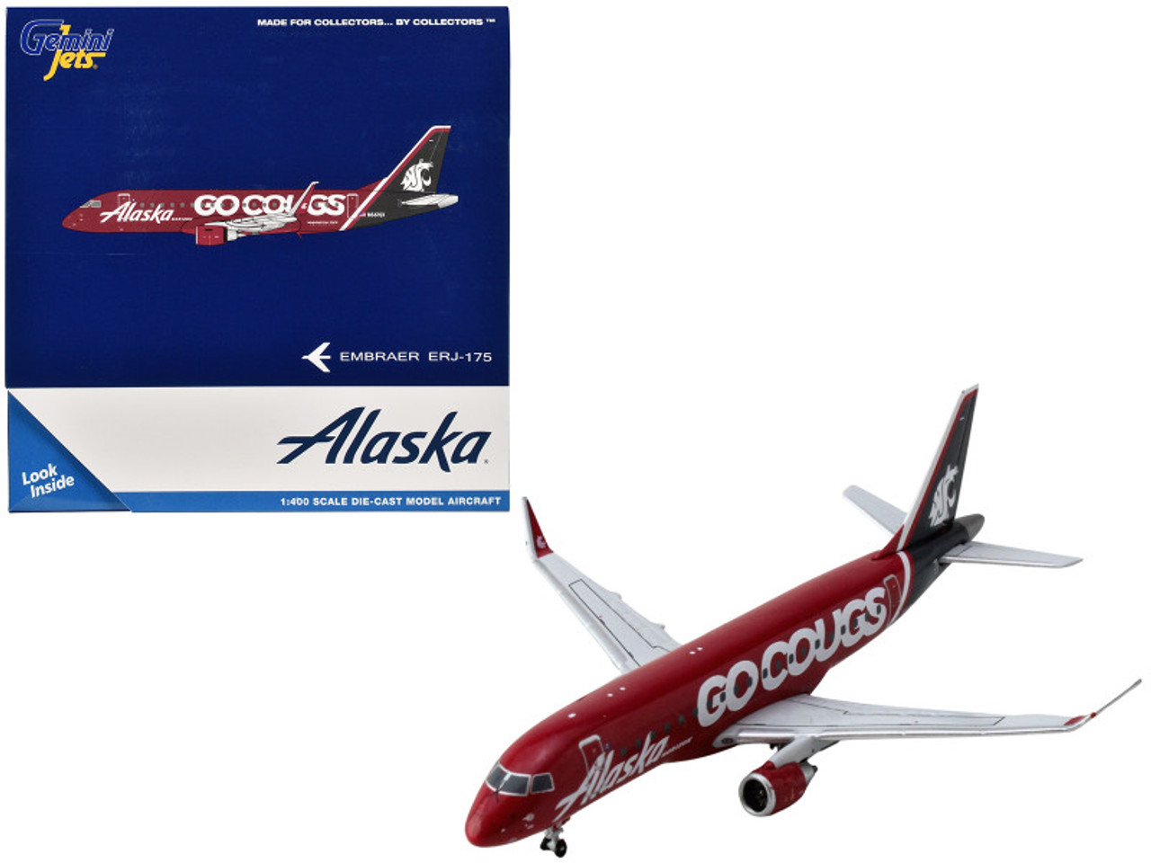 アラスカ クーガーズ ERJ-175 1/400 Embraer ERJ-175 Commercial Aircraft