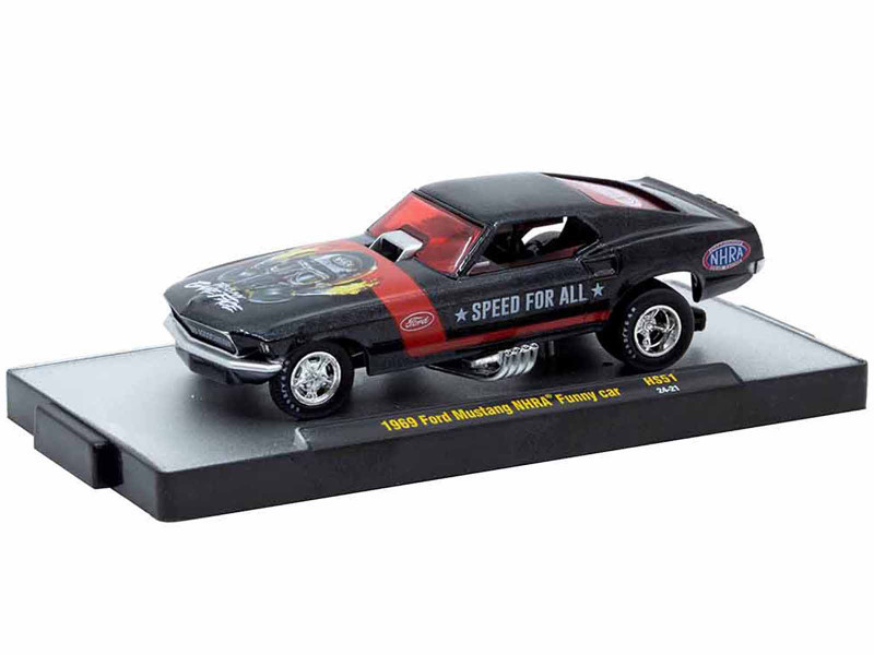 1/64 M2 Machines 1969 Ford Mustang NHRA Funny Car (Pearl Black