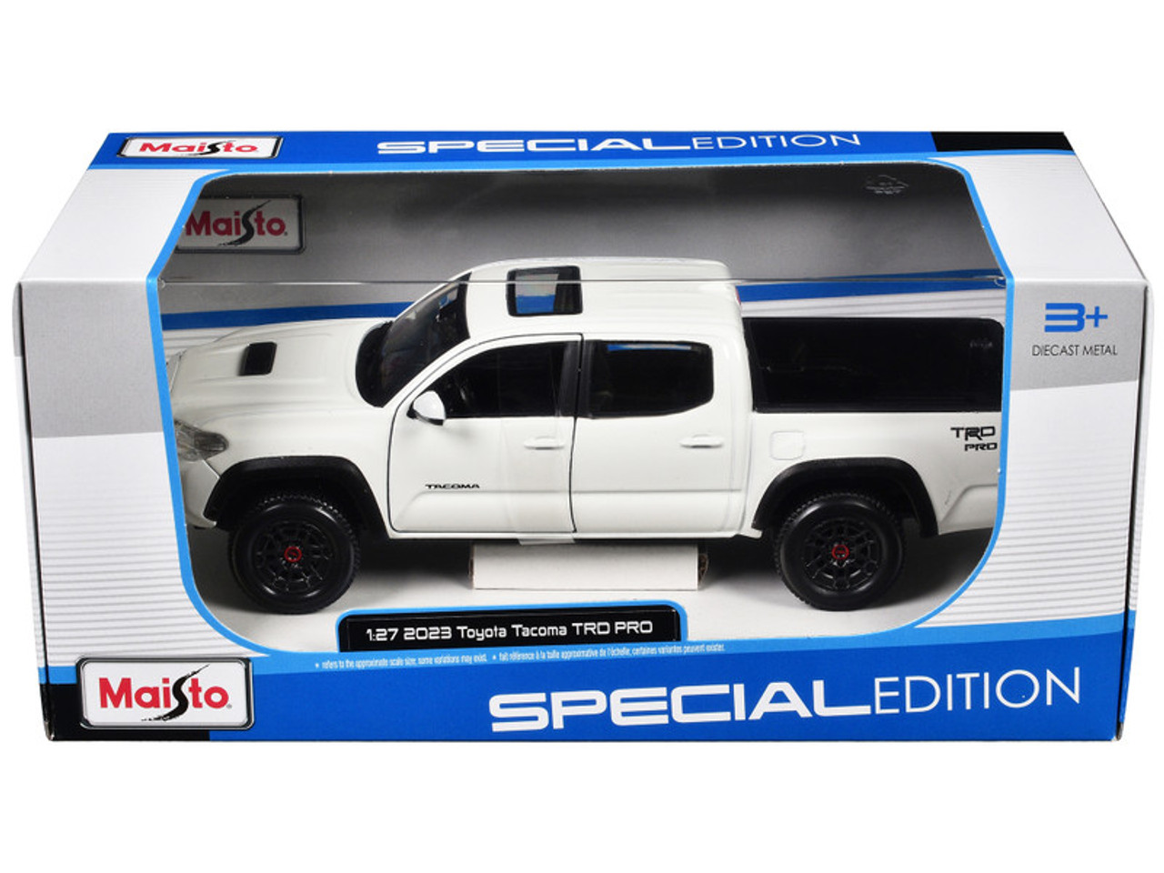 1/27 Maisto 2023 Toyota Tacoma TRD Pro (White) Diecast Car