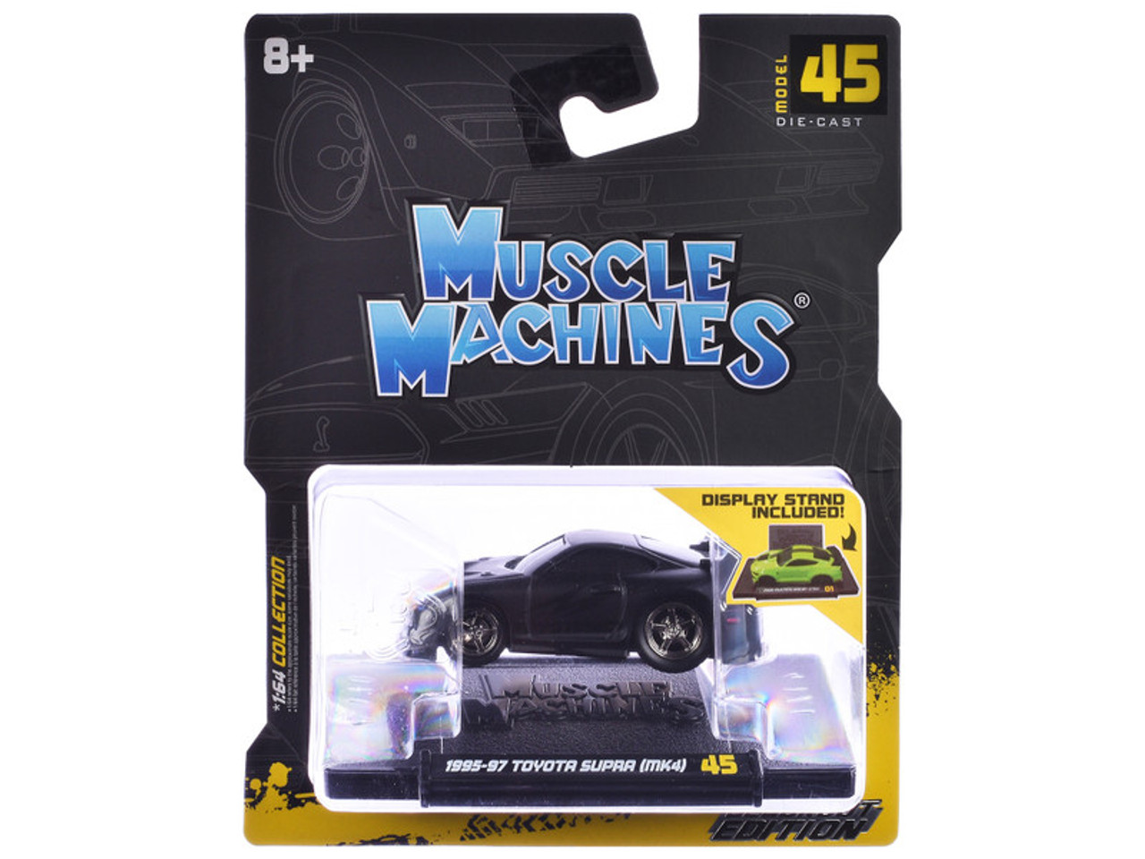 1/64 Muscle Machines 1995-97 Toyota Supra MK4 (Blackout Edition) Diecast  Car Model