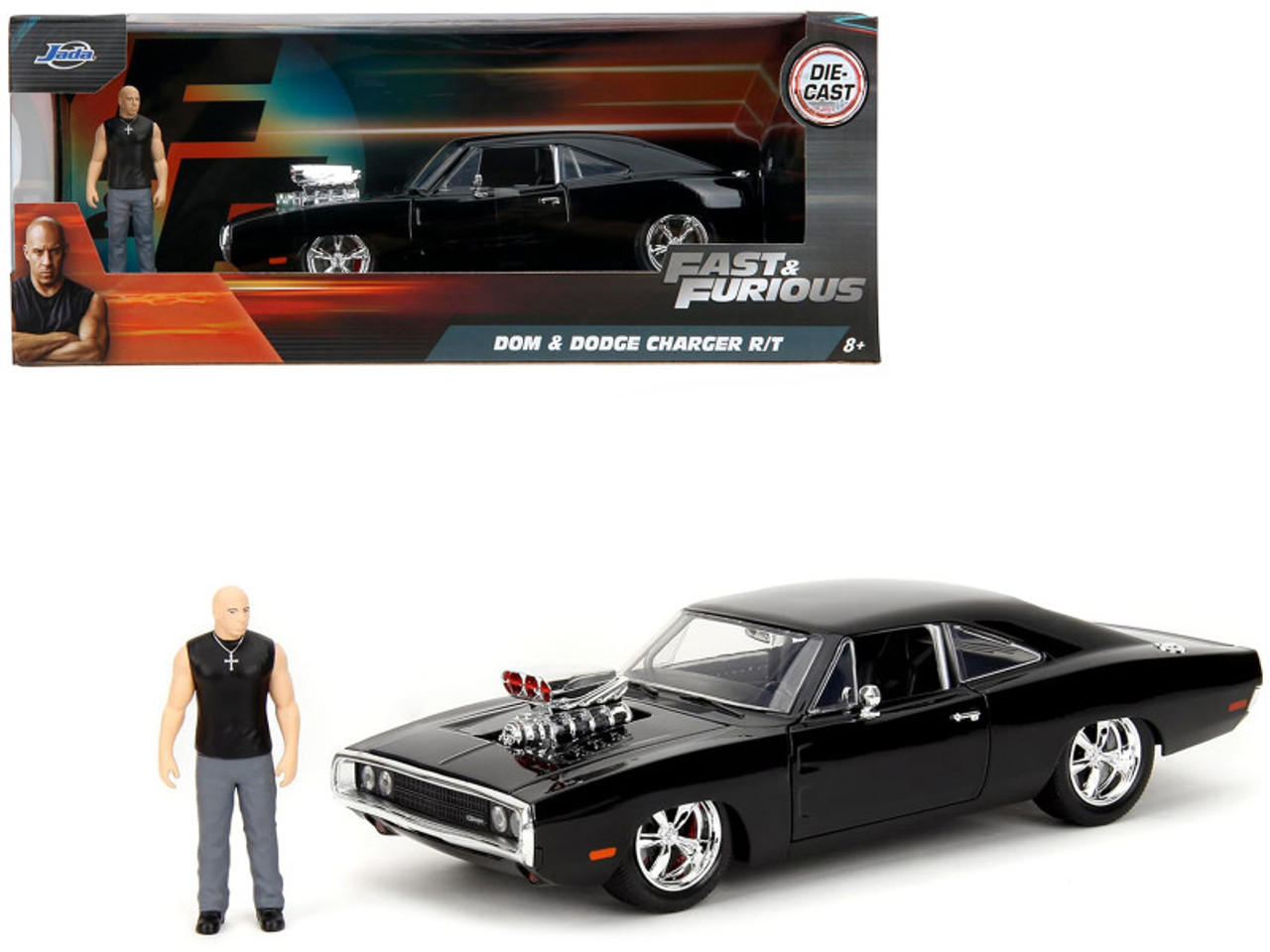 1/24 Jada Dom and 1970 Dodge Charger R/T Fast & Furious