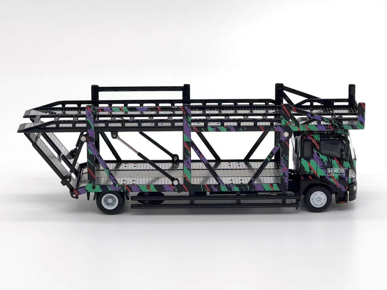 1/64 Unique Model Hino 500 Ranger HKS Trailer Diecast Car