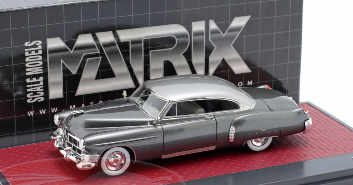 Miniature Matrix 1/43 – Cadillac Coupe DeVille Show Car – Gris/Rouge Métal – MX50301-073