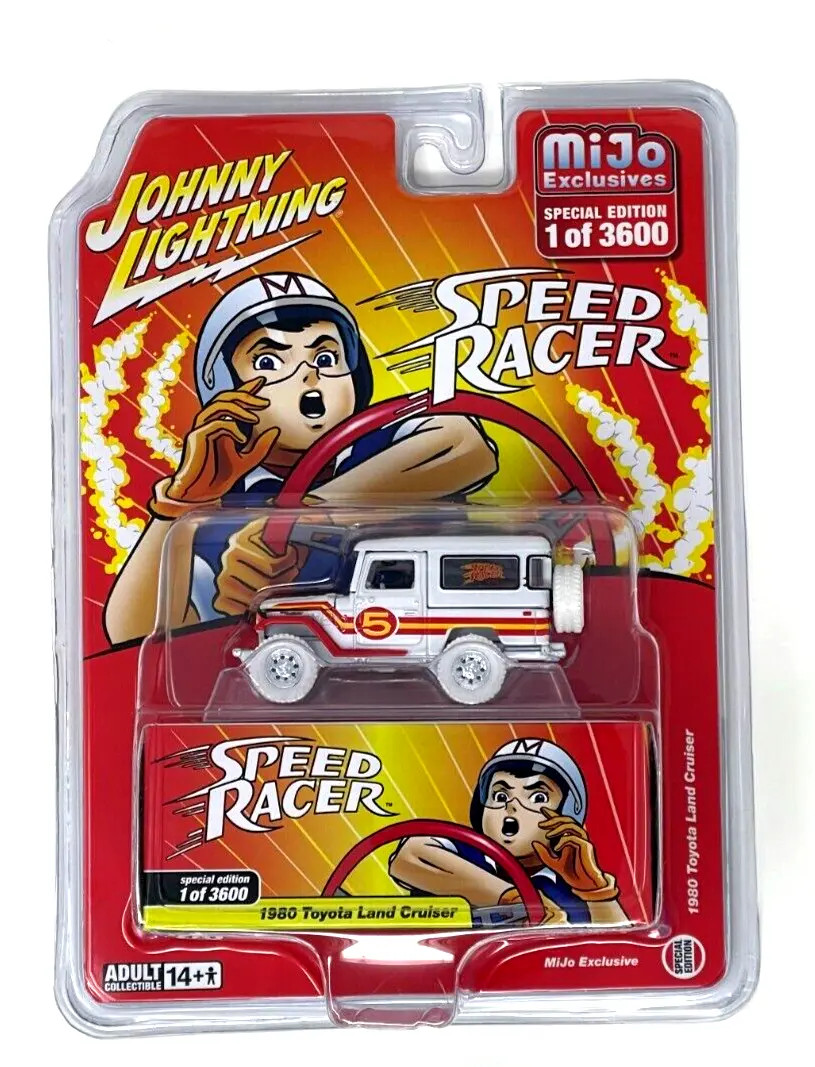 CHASE CAR 1/64 Johnny Lightning 1980 Toyota Land Cruiser White