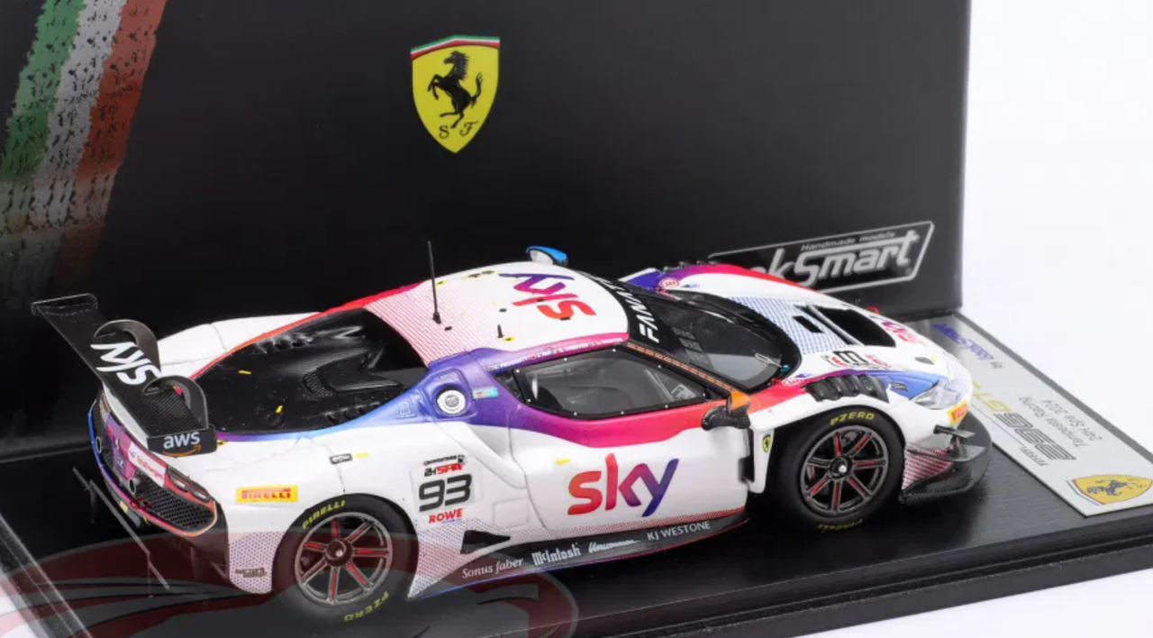 1/43 Looksmart Ferrari 296 GT3 No.93 SKY - Tempesta Racing 24H Spa 2024 E. Cheever – J. Hui – L. Wadoux – C. Froggatt Car Model