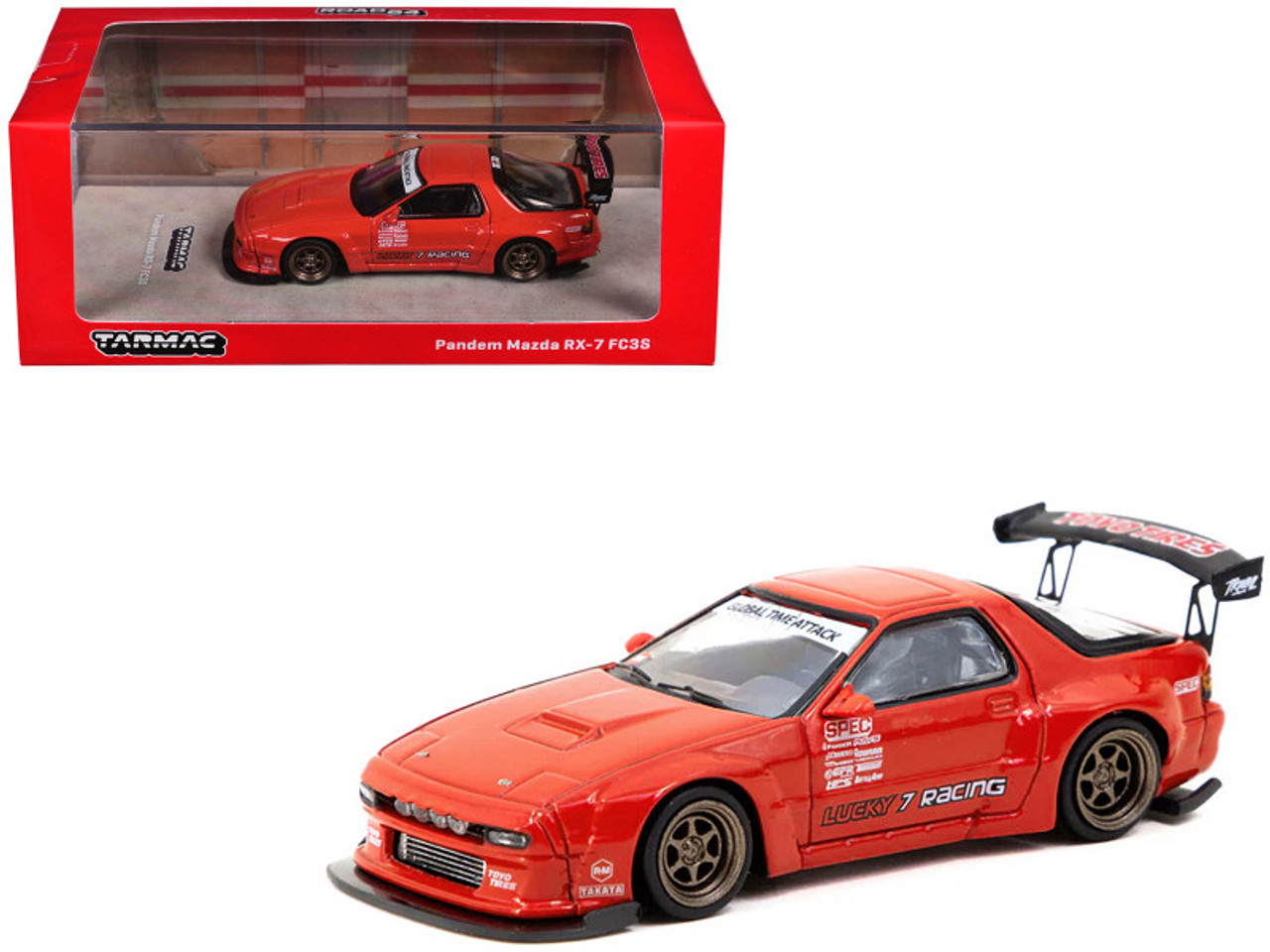 Mazda RX-7 FC3S Pandem Red with Graphics 