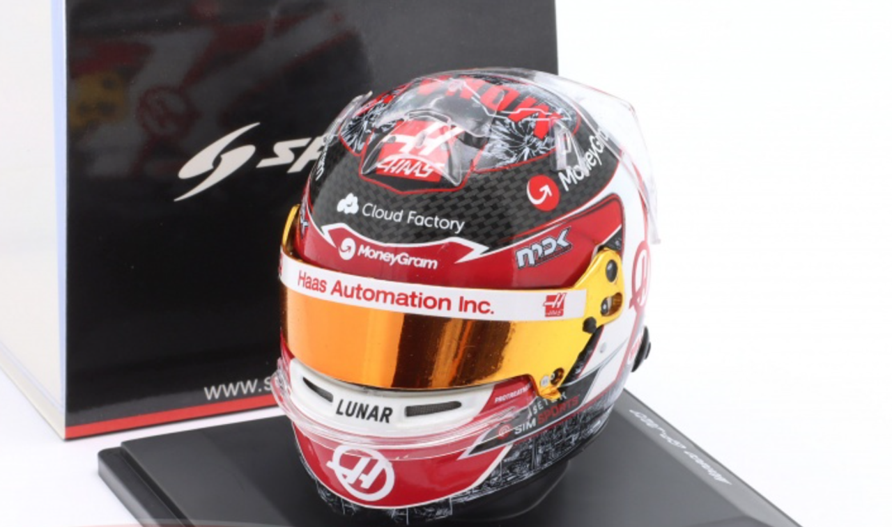 1/5 Spark 2023 Formula 1 Kevin Magnussen MoneyGram Haas #20 Monaco GP Helmet Model