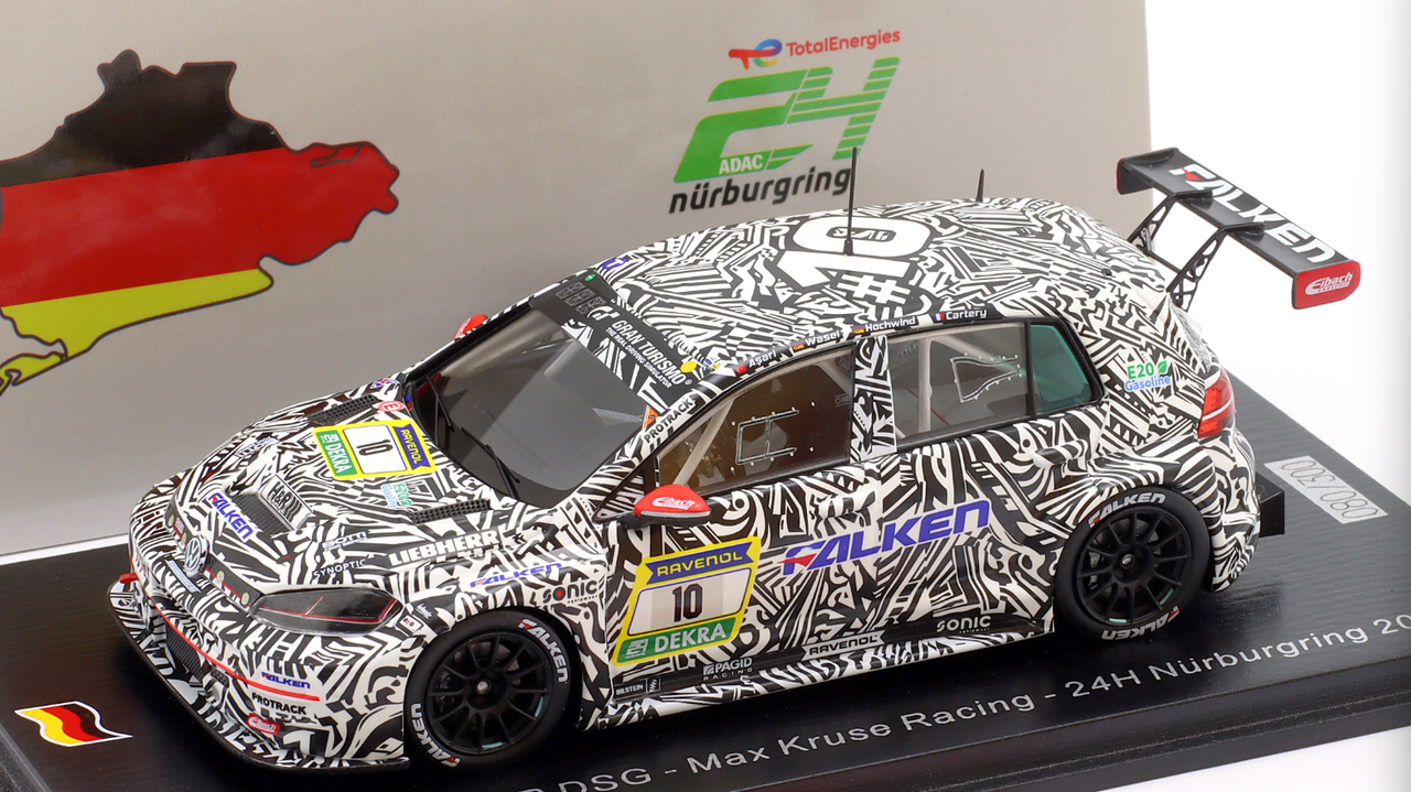 Volkswagen Golf GTI レーシングミニカー 1/43 Spark VW GOLF 7 GTI TCR DSG No.10 Max Kruse Racing 24H