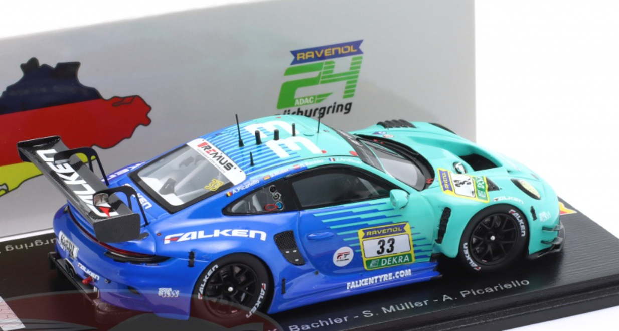 アイルトンセナ限定品 ミニチャンプス　ポルシェ956K ニュル1000km spark 1/43 Porsche 956 KH Nurburgring 1984 #7 A.Senna/H.Pescarolo