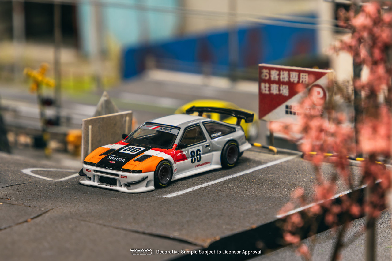 1/64 Tarmac Works Toyota Sprinter Trueno AE86 Widebody TRD Diecast Car Model