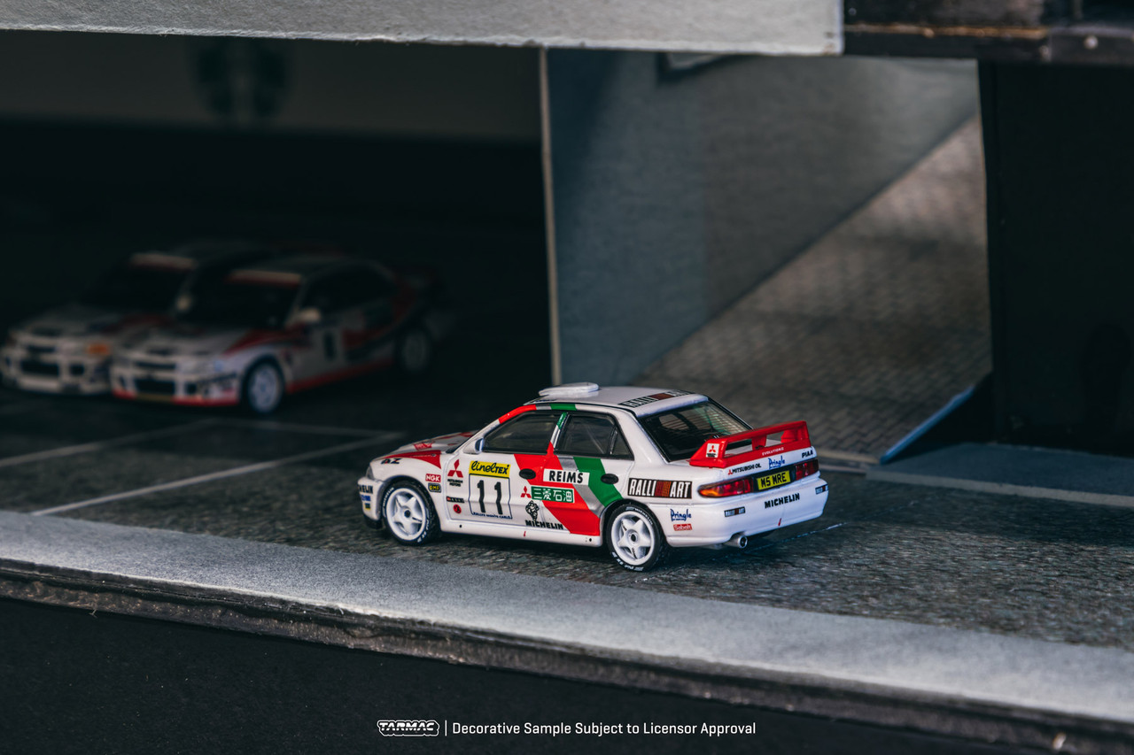 1/64 Tarmac Works Mitsubishi Lancer Evolution II #11 Rallye