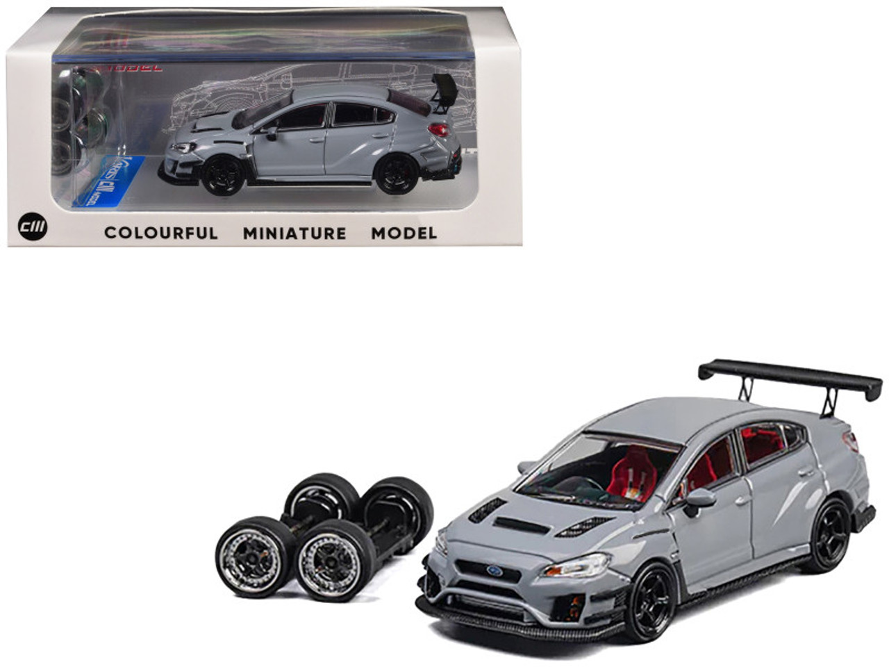 レジンキット完成品　VARS SUBARU WRX 1/64 スケールモデル レジンキット完成品 VARS SUBARU WRX 1/64 スケールモデル