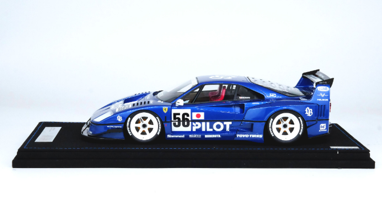 1/18 INNO Ferrari F40 Tokyo Auto Salon 2024 #56 (Blue) Resin Car Model