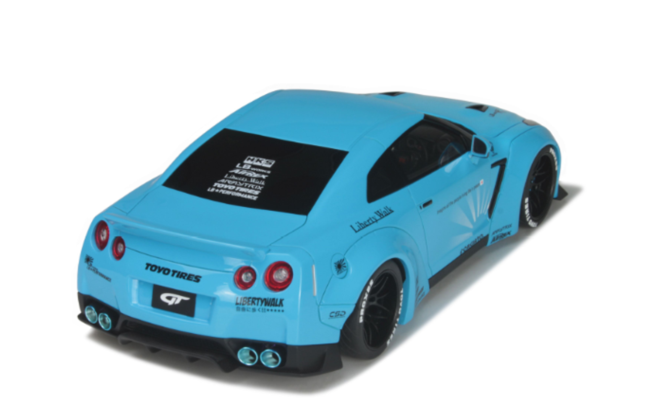1/18 GT Spirit GTSpirit Nissan GTR GT-R R35 LB Works Liberty Works Wide body (Baby Blue) Resin Car Model