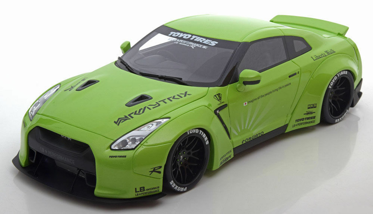 1/18 GT Spirit GTSpirit Nissan GTR GT-R R35 LB Works Liberty Works Wide  body (Green) Resin Car Model