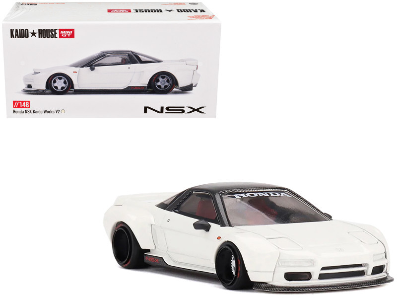 1/64 Kaido House x Mini GT Honda NSX (NA1) Kaido WORKS V2 (White