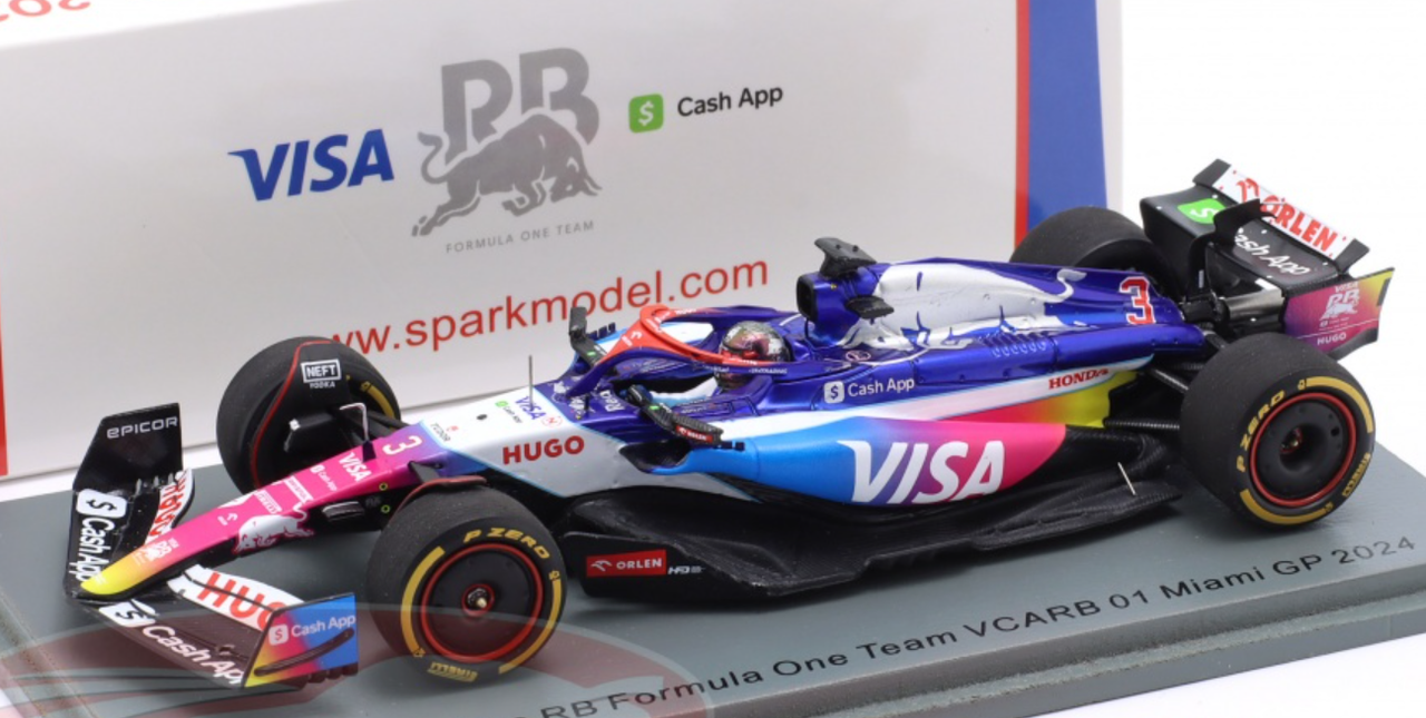 F1速報 特注】1/43 スパーク RB VCARB 01 ホンダ マイアミGP 2024 角田裕毅