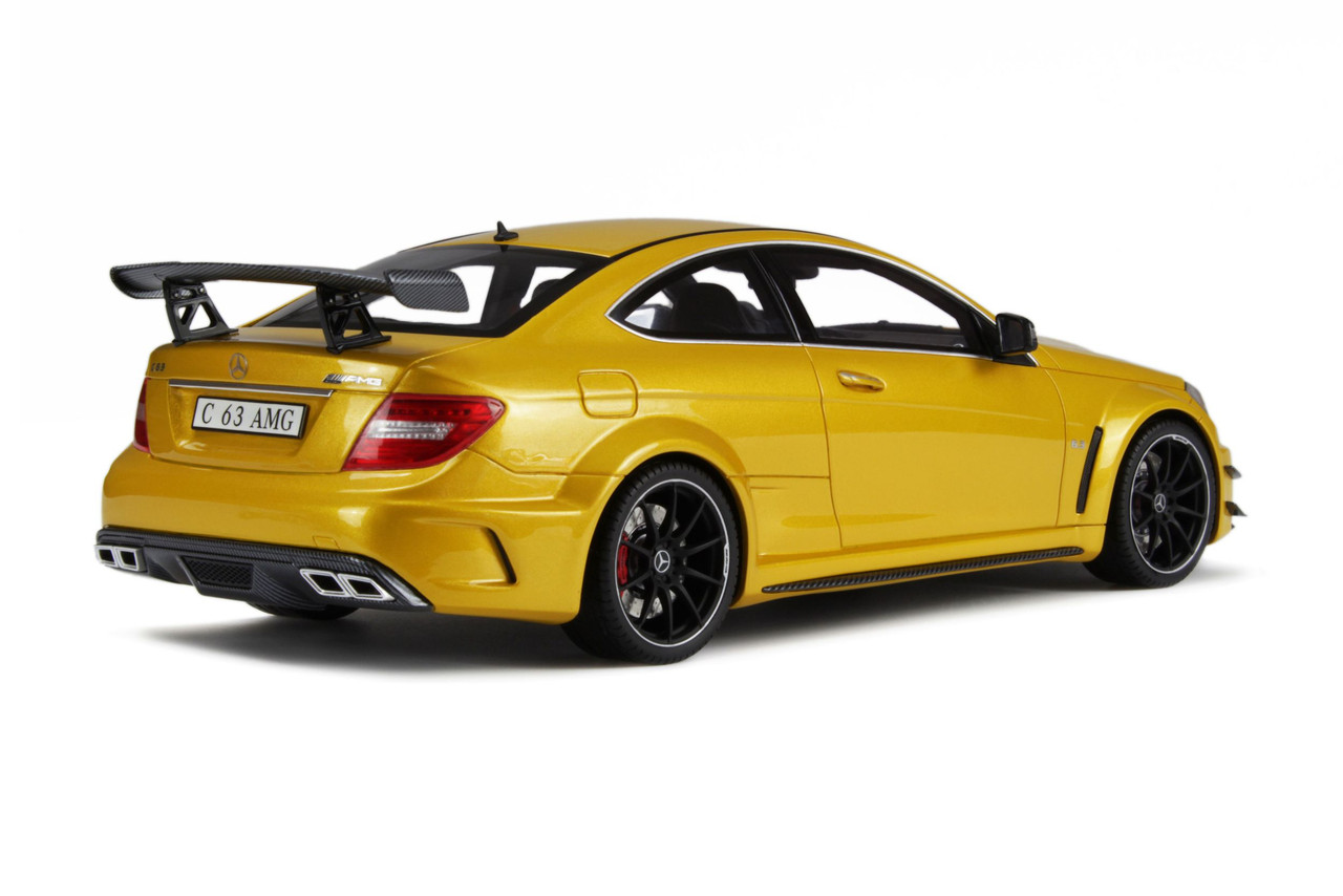 Mercedes C63 AMG Black Series - Yellow 1/18 Model