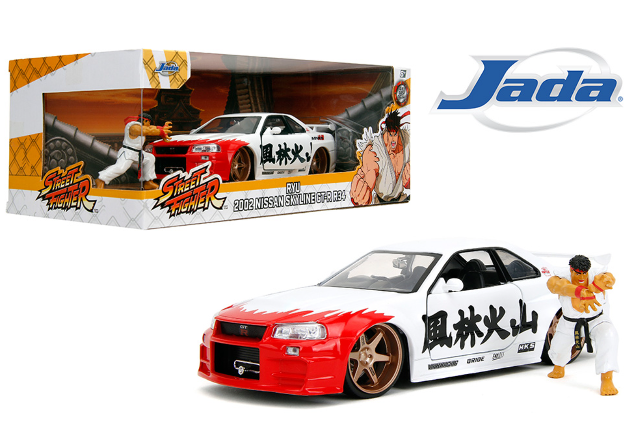 未開封】Jada Toys 1/24 スカイライン R34 GT－R ハローキティ Nissan 