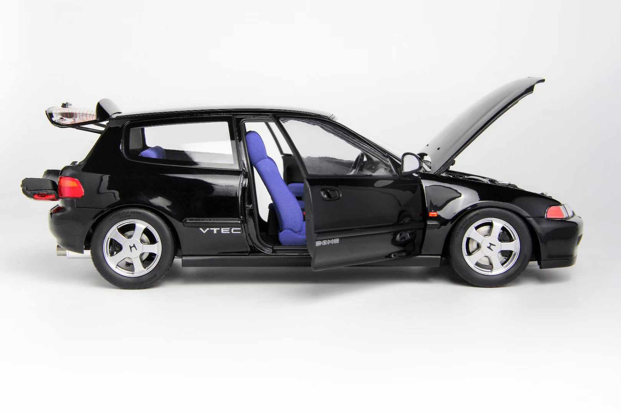 CIVIC HATCHBACK 黒 ミニカー 1/43 Minichamps 1990 Honda Civic (Black) Car Model