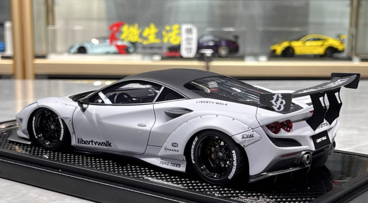 1/18 VIP Scale Model Ferrari フェラーリ F8 1/18 VIP Scale Model Ferrari F8 Liberty Walk (Fighter Grey
