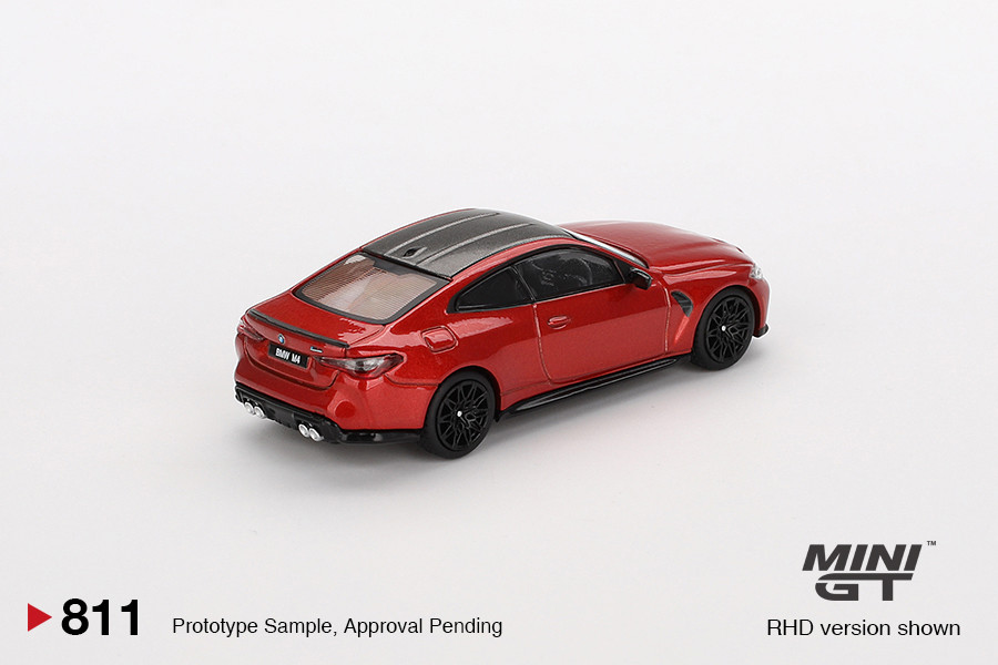1/64 Mini GT BMW M4 Competition (G82) (Sahkir Orange) Diecast Car