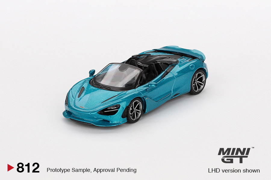 1/64 Mini GT McLaren 750S Spider (Belize Blue) Diecast Car Model