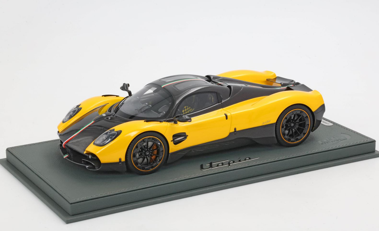 1/18 BBR Pagani Utopia (Yellow Geneva) Car Model Limited 100 Pieces