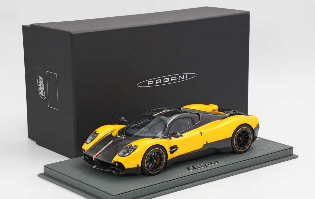 1/18 BBR Pagani Utopia (Yellow Geneva) Car Model Limited 100 Pieces