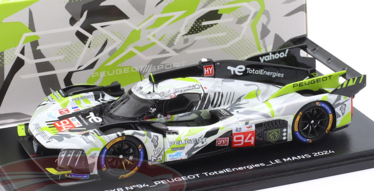 1⁄43 Spark Peugeot 9X8 No.94 PEUGEOT TOTALENERGIES Le Mans 24H