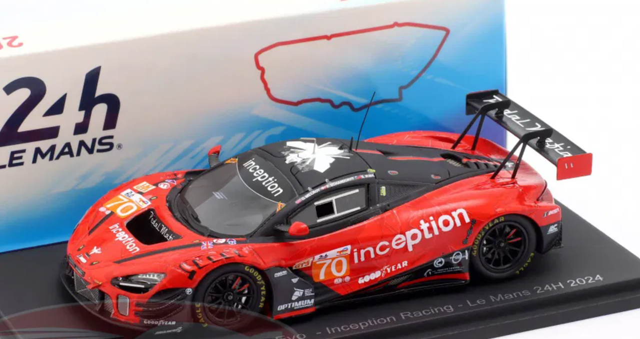 【sho】 1/43 Spark McLaren 720S GT3 Evo No.70 INCEPTION RACING Le