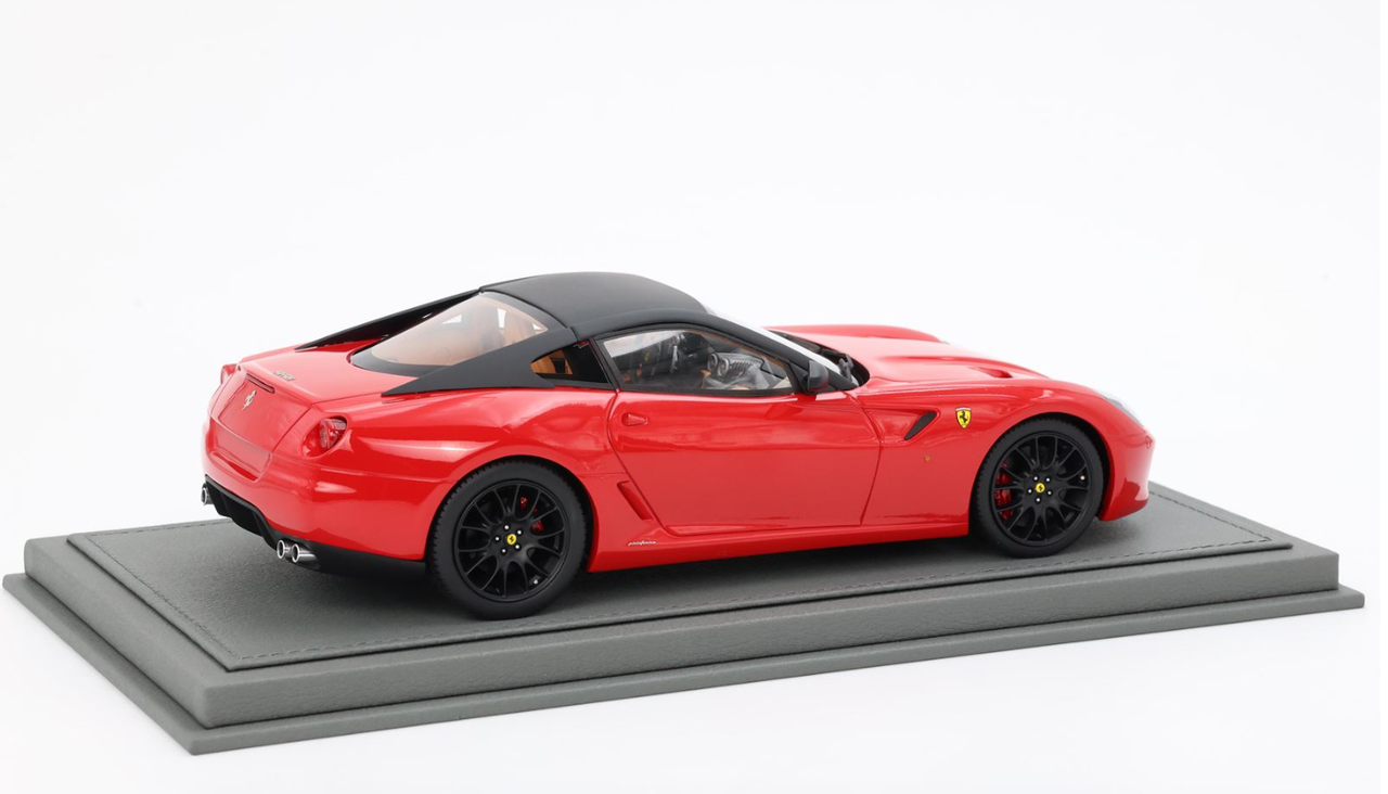 1/18 BBR 2006 Ferrari 599 GTB Fiorano (Rosso Corsa Red with Black Wheels) Car Model