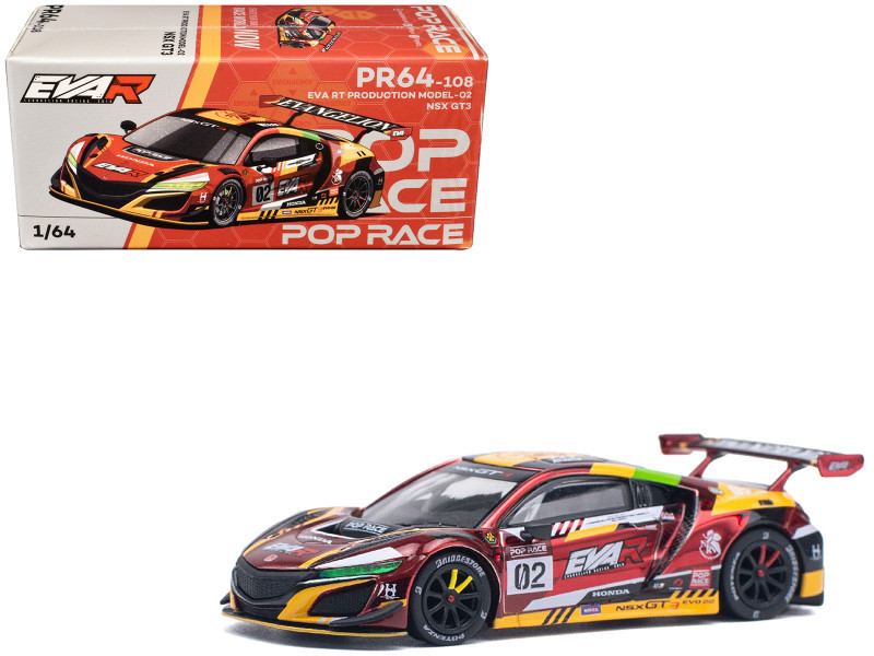 Honda NSX GT3 EVO22 #02 Red Metallic 