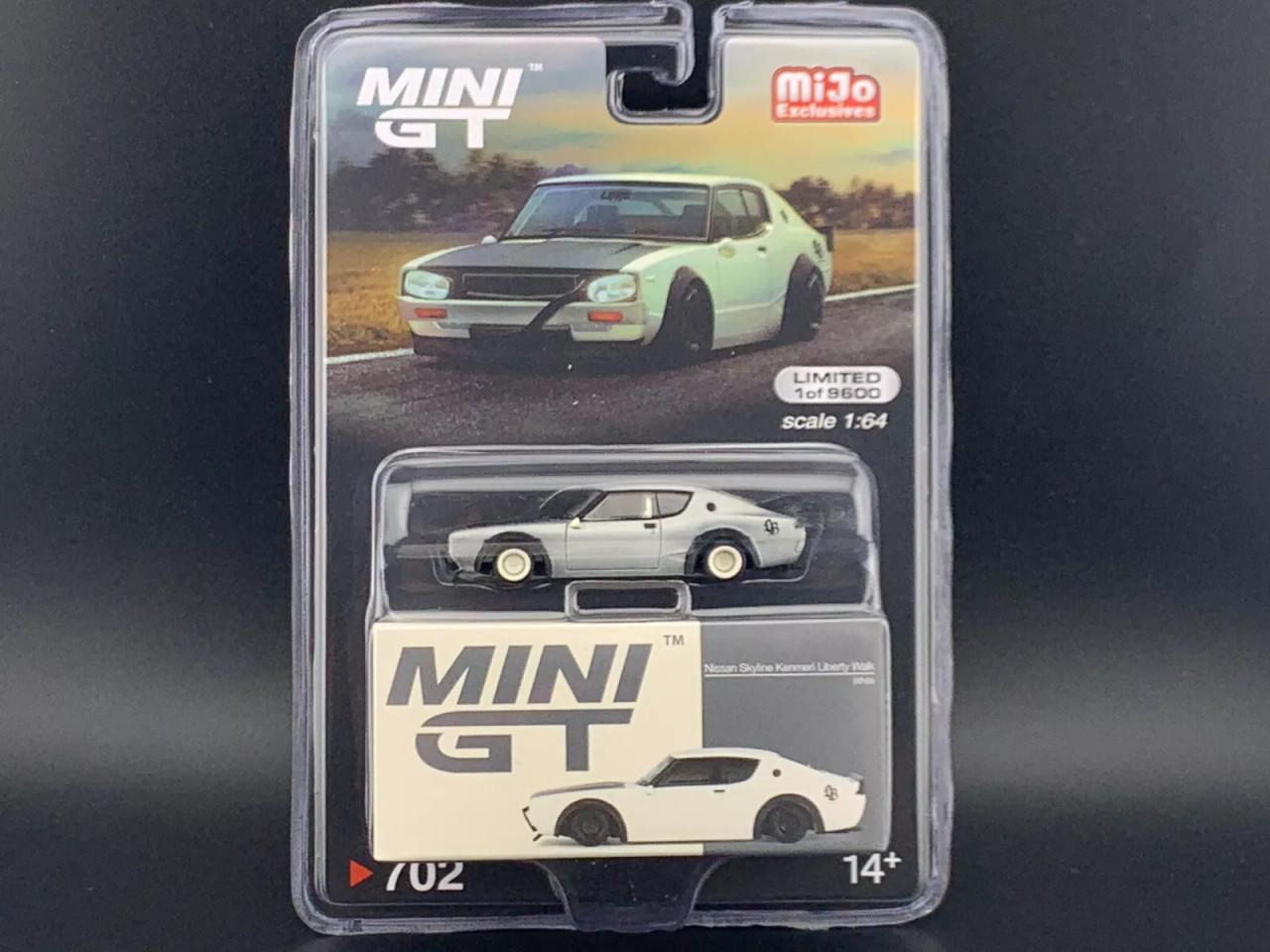 CHASE CAR 1/64 Mini GT Nissan Skyline Kenmeri Liberty Walk (Chrome