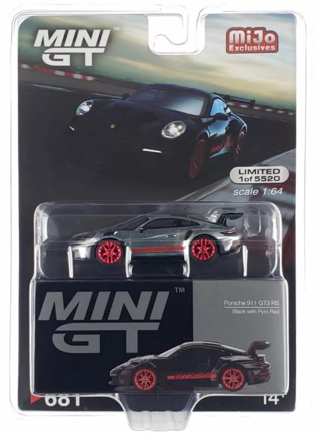 CHASE CAR 1/64 Mini GT Porsche 911 (992) GT3 RS (Chrome Silver