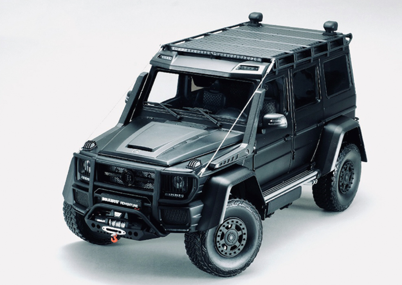 1/18 Almost Real Almostreal Mercedes-Benz Mercedes G-Class G-Klasse G550 Brabus Adventure 4x4 (Matte Black) Diecast Car Model Limited