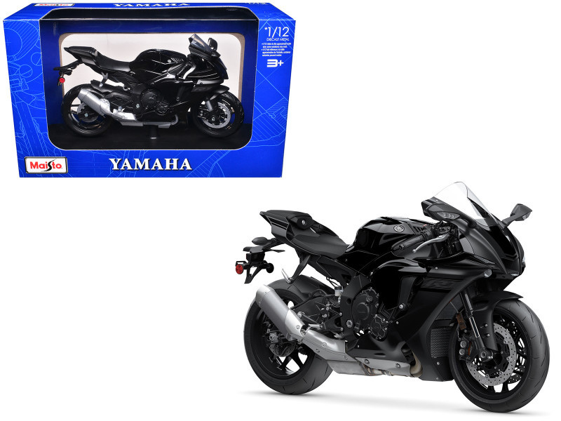 1/12 Maisto Yamaha YZF-R1(Black) Diecast Model - LIVECARMODEL.com