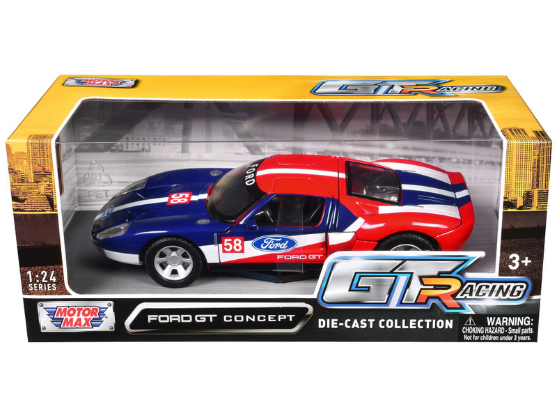 1/24 Motormax GT Racing Ford GT Concept Diecast Car Model