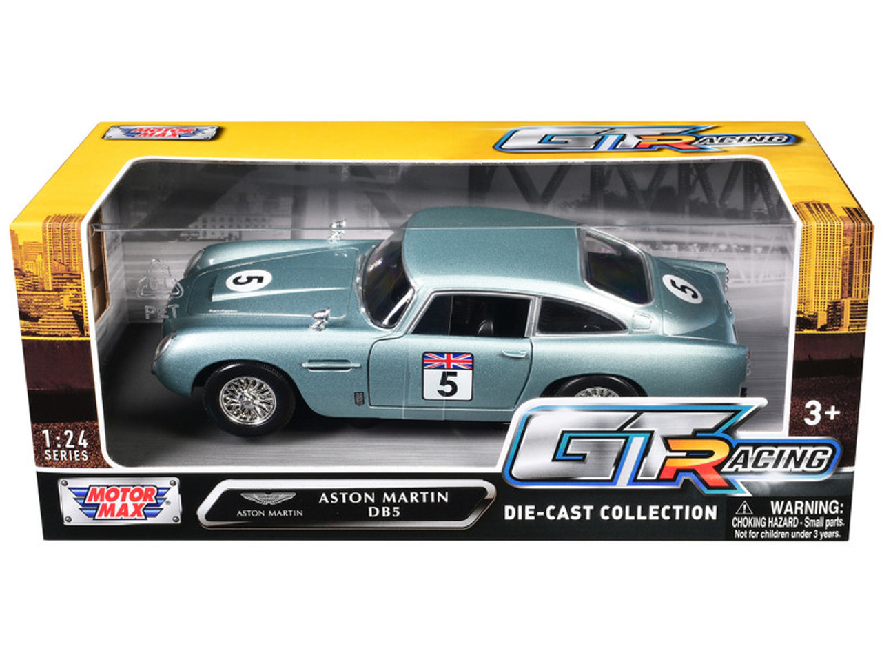 1/24 Motormax GT Racing Aston Martin DB5 #5 Diecast Car Model