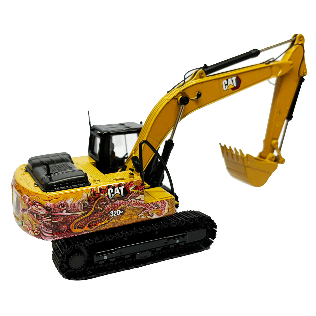 1/50 Diecast Masters Cat 320 GX Hydraulic Excavator with Dragon