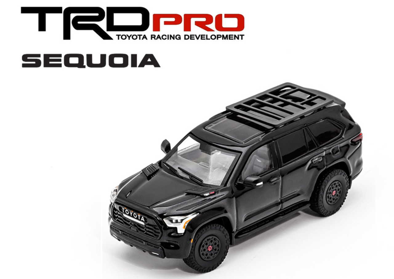 1/64 GCD 2023 Toyota Sequoia TRD Pro (Black) Diecast Car Model