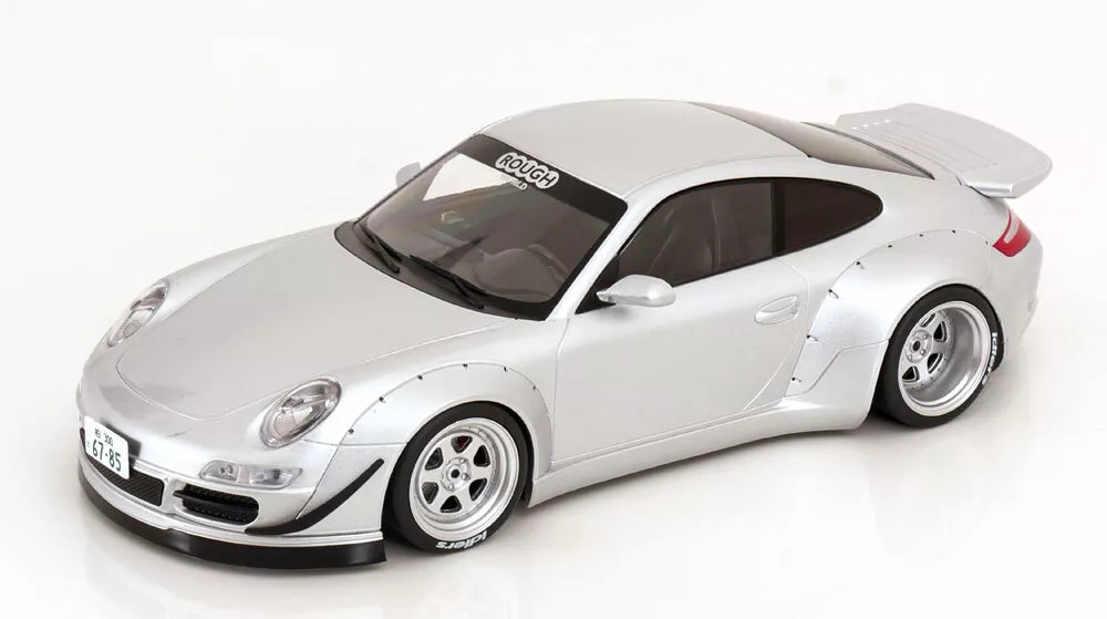 RAUH-Welt Porsche 911 ミニカー 1/18 1/18 Ixo Porsche 911 (997) RWB Rauh-Welt (Silver) Car Model