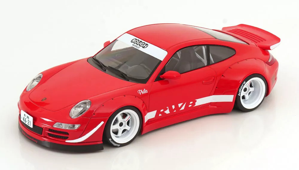 1/18 Ixo Porsche 911 (997) RWB Rauh-Welt (Red) Car Model