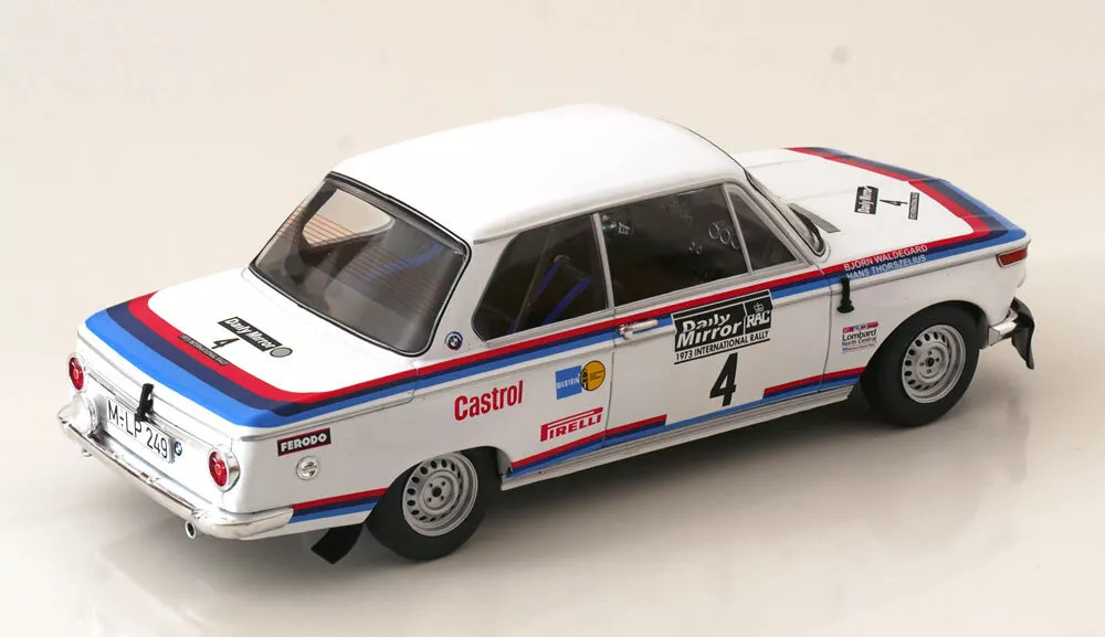 IXO  2002 ラリー ミニカー 1/18 1973 中古品 1/18 Ixo 1973 BMW 2002 #4 7th RAC Rallye BMW Motorsport GmbH Björn