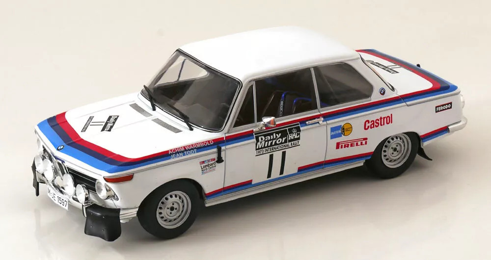 1/18 Ixo 1973 BMW 2002 #11 RAC Rallye BMW Motorsport GmbH Achim