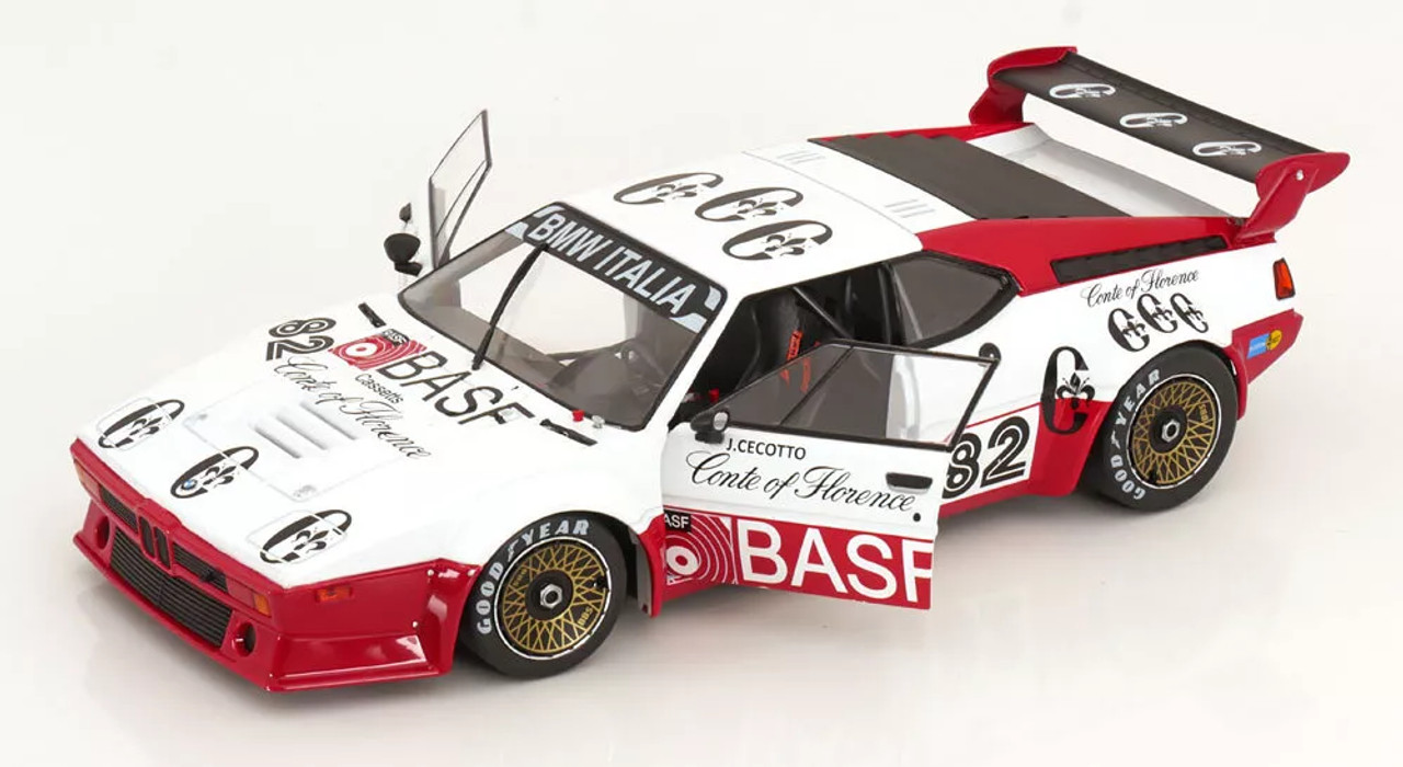 1/18 Werk83 1980 BMW M1 Procar #82 BMW ProCar Series Imola GS Team Johnny Cecotto Diecast Car Model